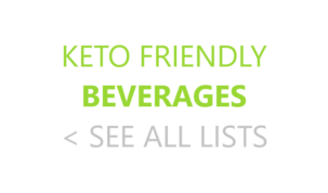 Keto Friendly Beverages Ketogenic Keto Diet