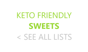 Keto Friendly Sweets Ketogenic Keto Diet
