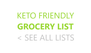 Keto Grocery List Keto Friendly Ketogenic Keto Diet